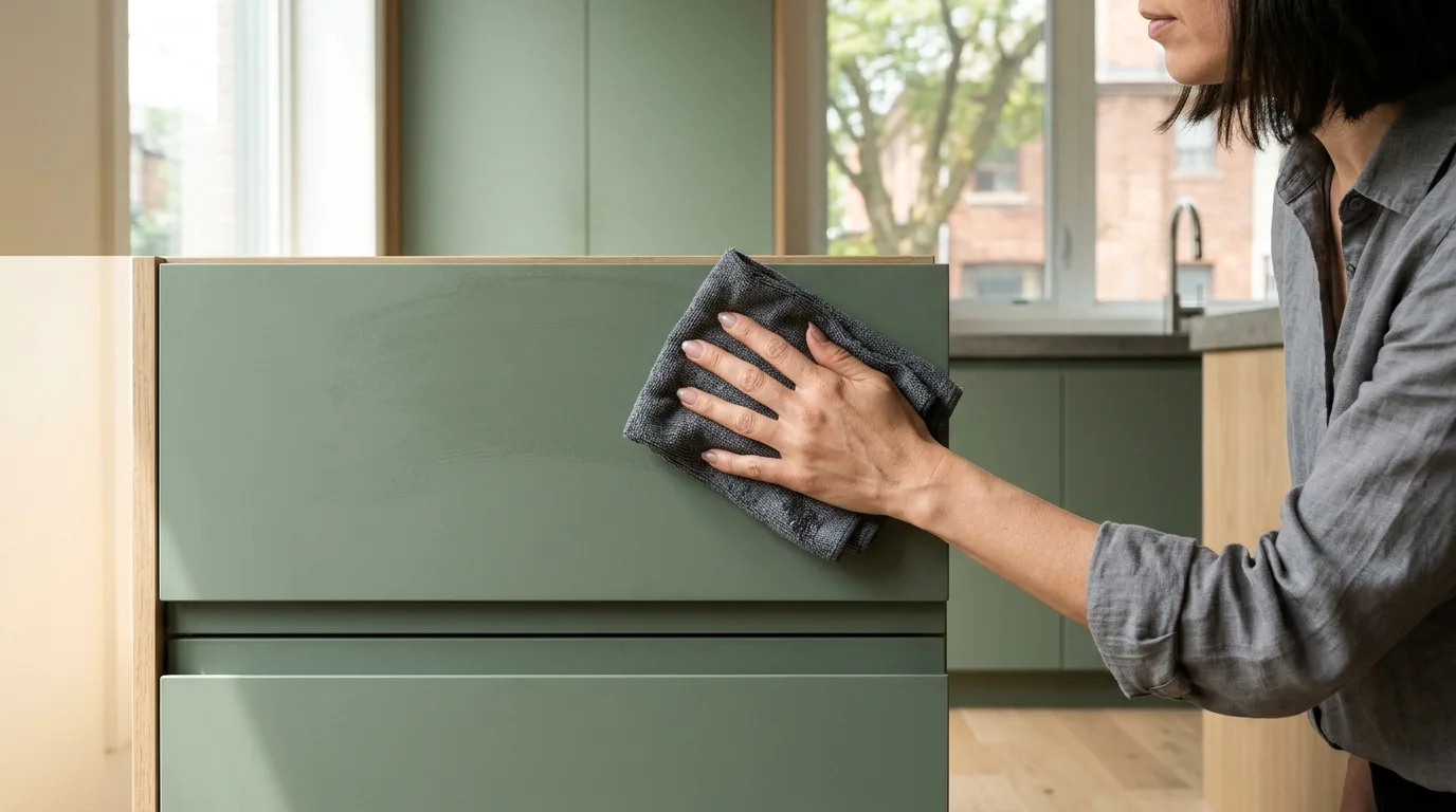 How to Clean Super Matte Cabinets Without Streaks or Static