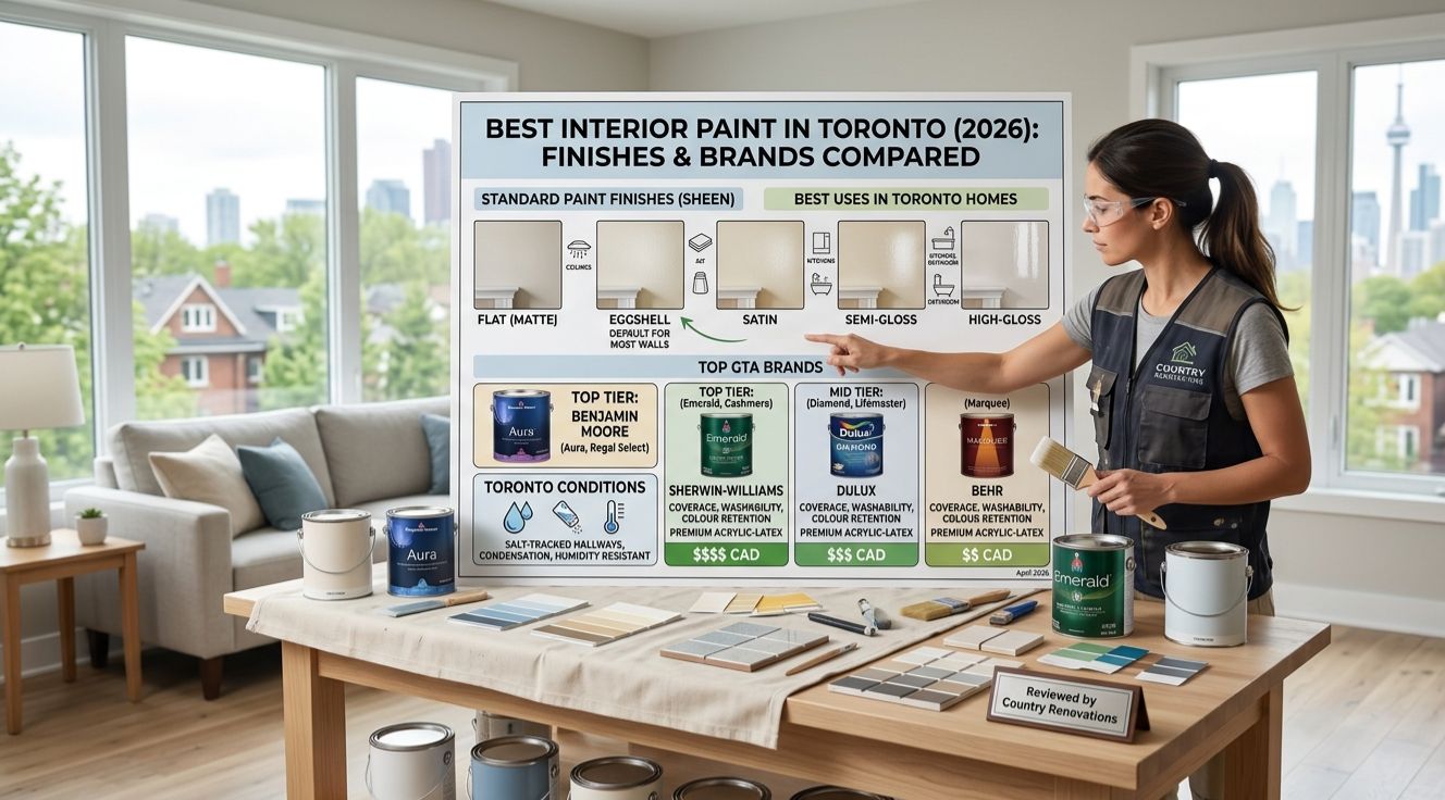 Best Interior Paint in Toronto (2026): Finishes & Brands Compared